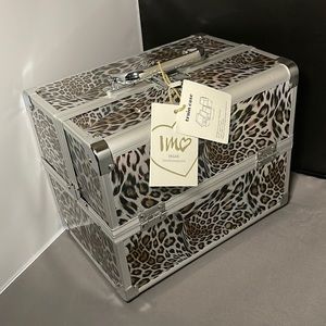 Imoshion Brand leopard animal print Medium Train Case